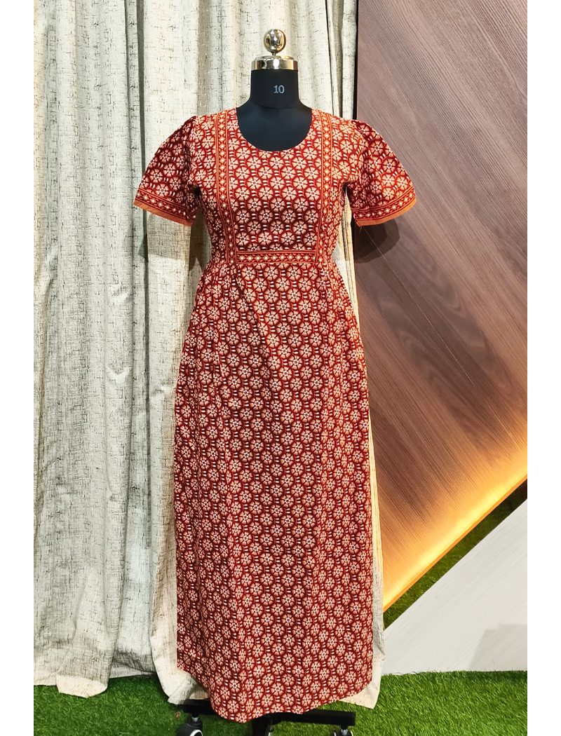 7597 - Frock Style Nighty – perfectcollections
