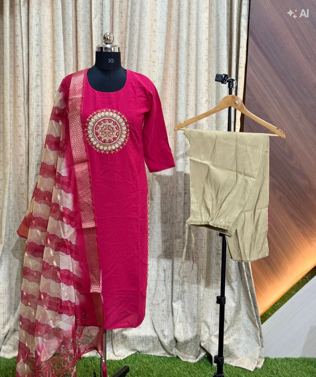 RC023 - Kurti with Pant and Dupatta 3PC