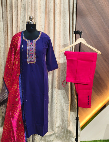 D1399 - Kurti with Pant and Dupatta