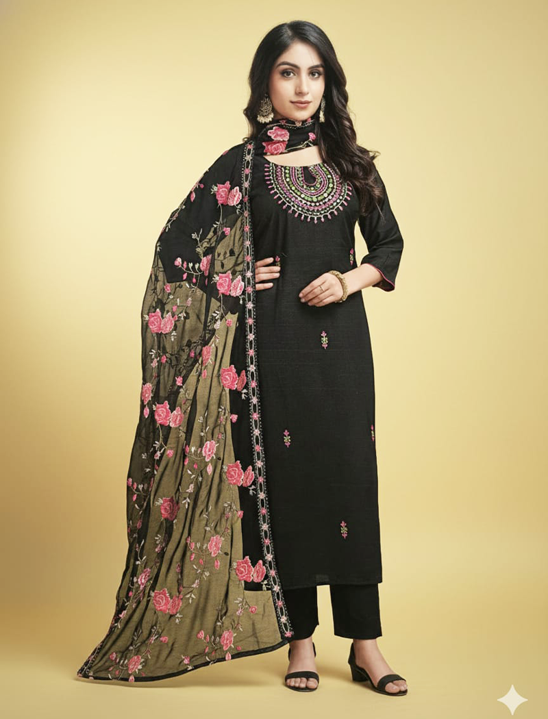 D1397 - Kurti with Pant and Dupatta