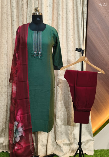 D1406 - Kurti with Pant and Dupatta