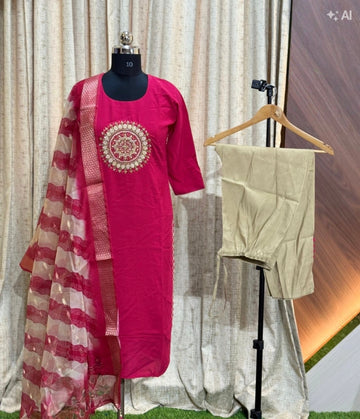 D1401 - Kurti with Pant and Dupatta