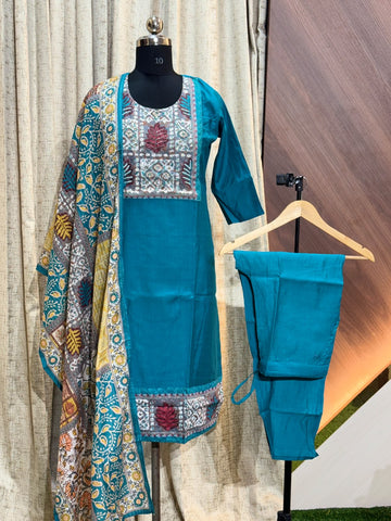 D1393 - Kurti with Pant and Dupatta