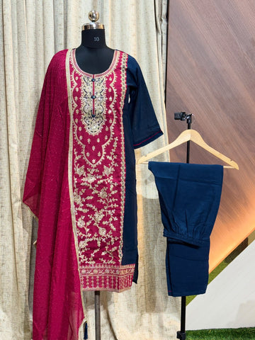 D1392 - Kurti with Pant and Dupatta