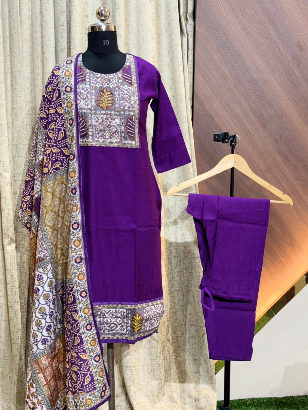 D1384 - Kurti with Pant and Dupatta