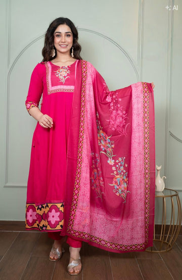 D1411 - Kurti with Pant and Dupatta