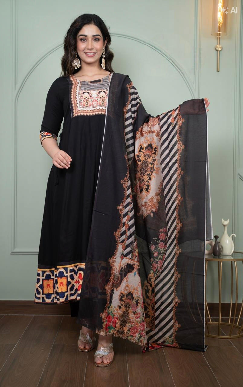 D1412 - Kurti with Pant and Dupatta
