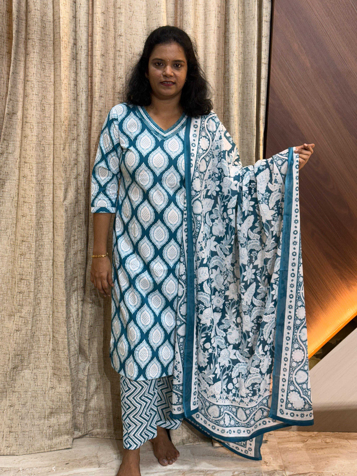 D1413 - Kurti with Pant and Dupatta