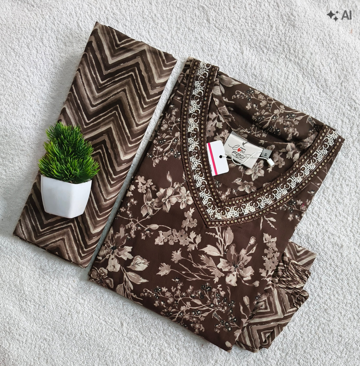 D1415 - Kurti with Pant and Dupatta