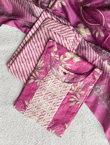 3679 - Kurti with Pant and Dupatta 3PC