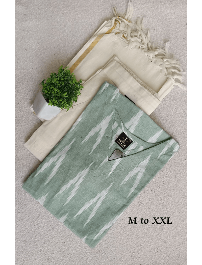 3183 - Cotton Kurti Set 3PC