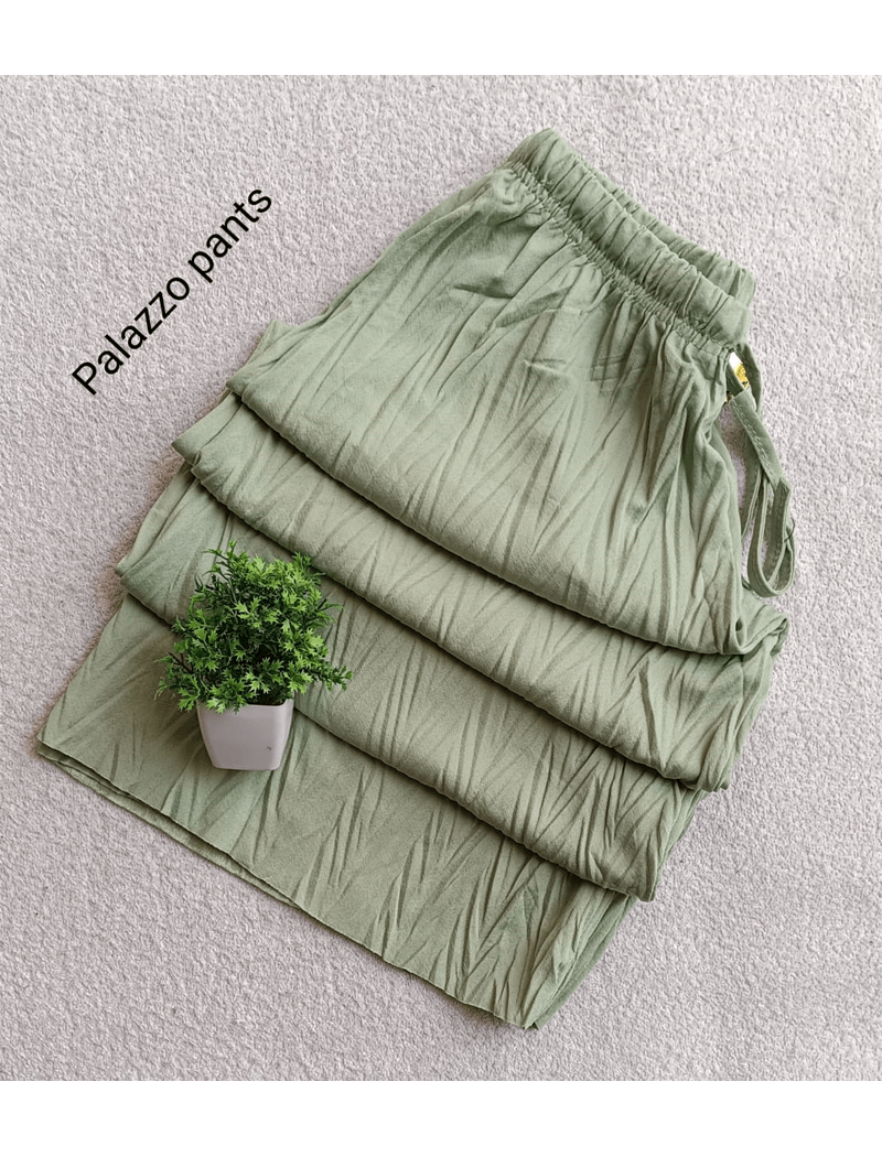Palazzo Pants - 1544  pista green