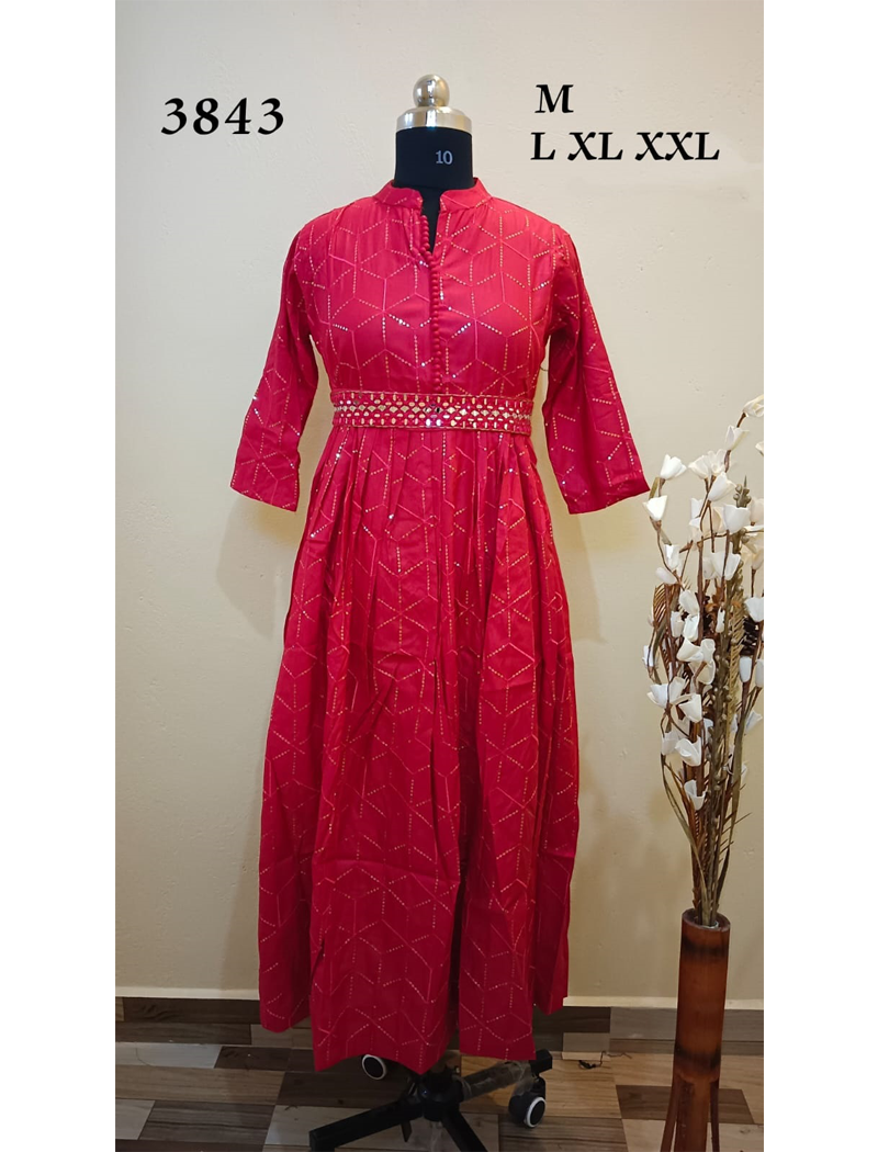 3843 - Designer wear Kurtis