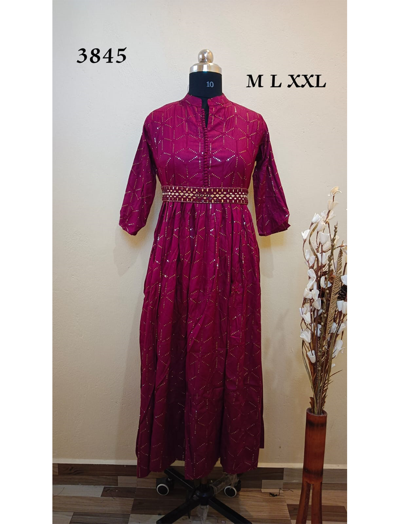 3845 - Designer wear Kurtis
