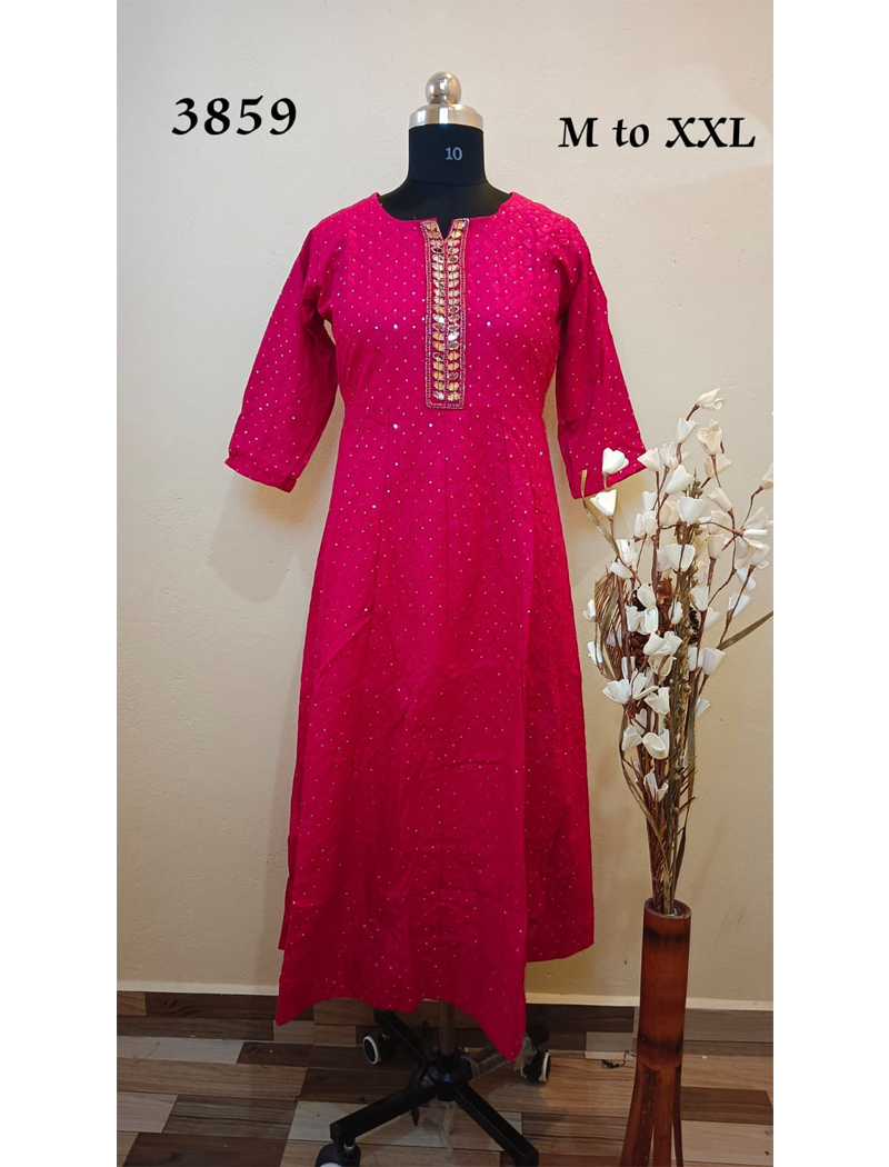 3859 - Designer wear Kurtis