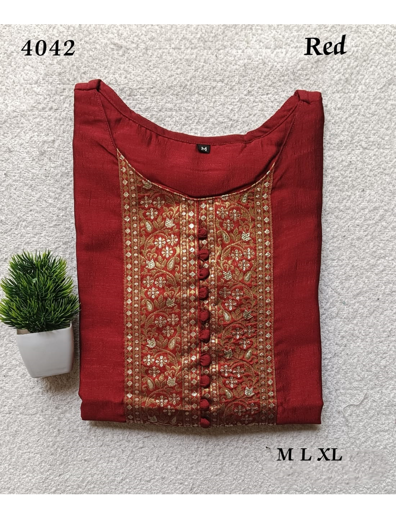 4042 - Silk Kurtis