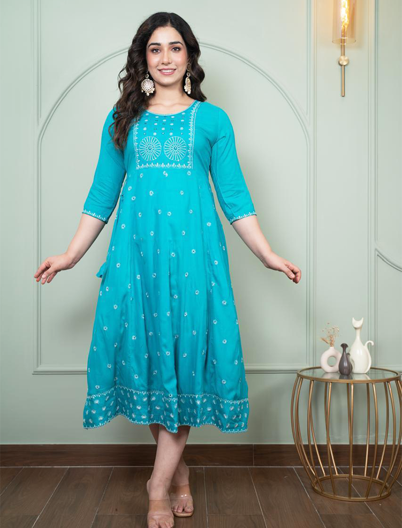 4602-  Anarkali kurtis