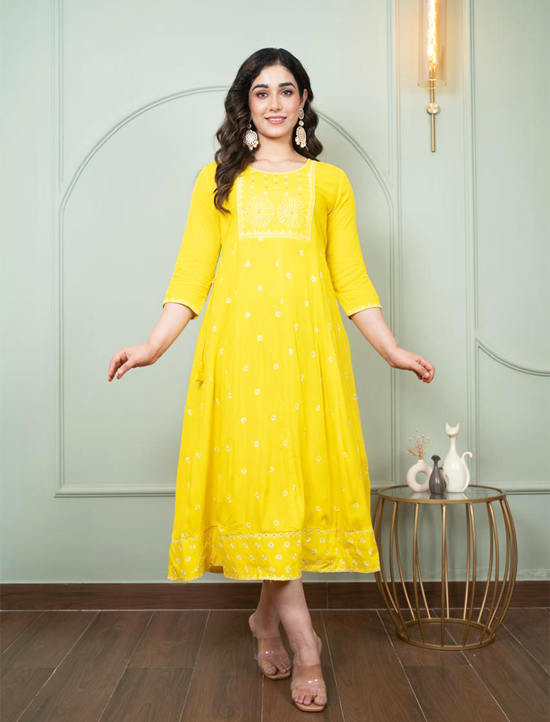 4603-  Anarkali kurtis