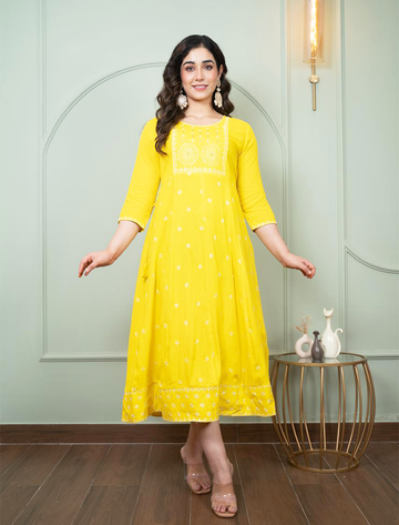 4603-  Anarkali kurtis