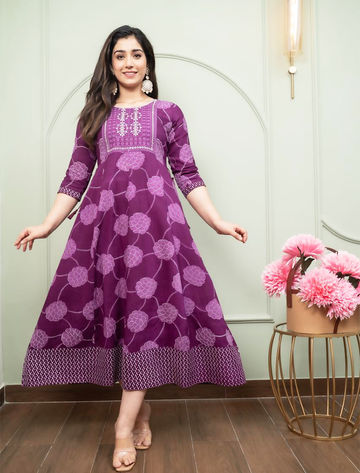 4609 -  Anarkali kurtis