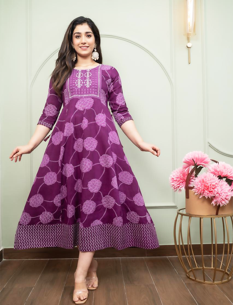 4609 -  Anarkali kurtis