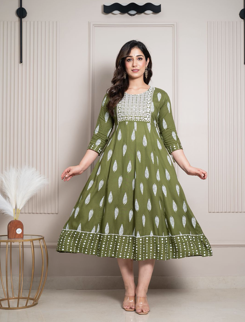 4614 -  Anarkali kurtis