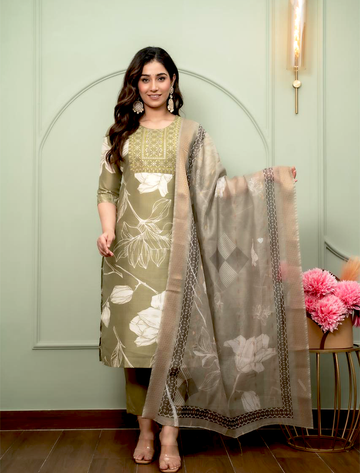 4631 - Kurti with Pant and Dupatta 3PC
