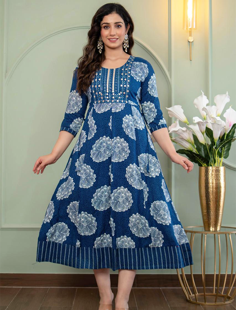 4639 -  Anarkali kurtis