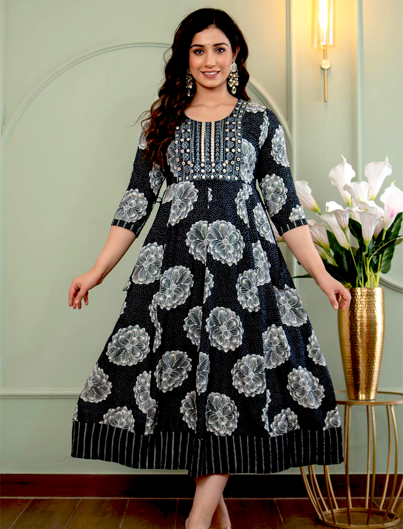 4641 -  Anarkali kurtis