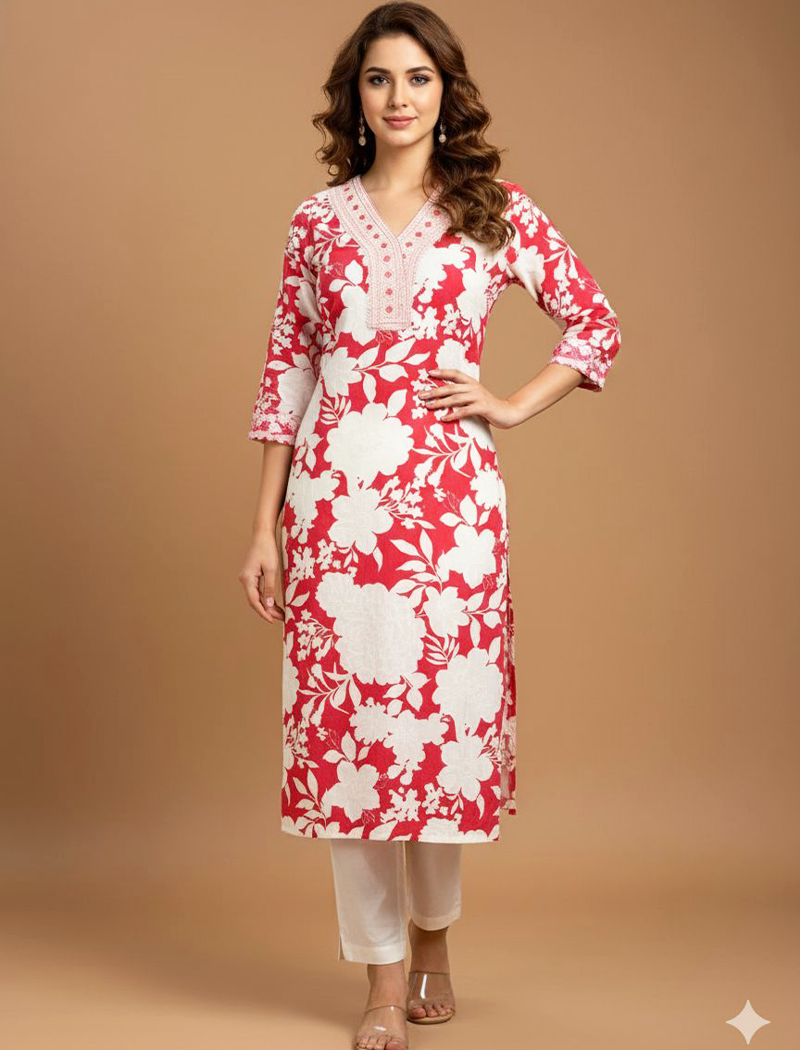 5882- Long Kurtis