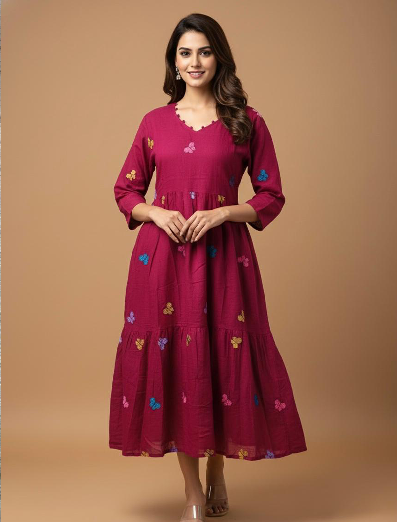 4802- Butterfly Frock
