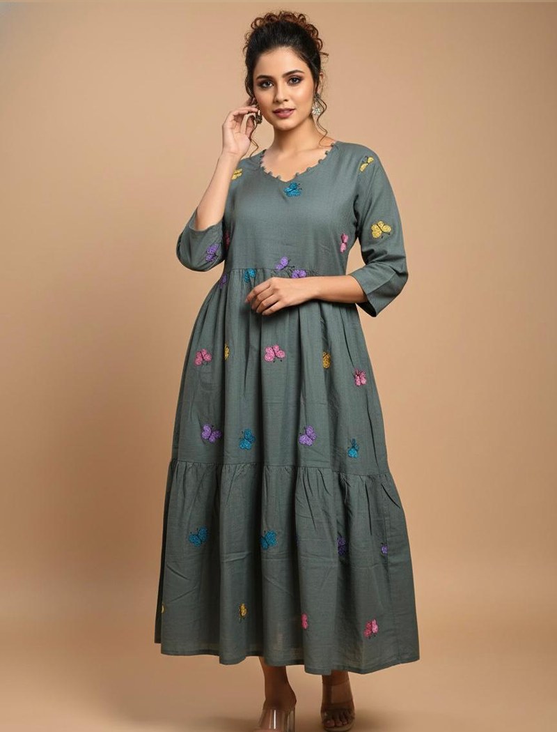 4803- Butterfly Frock