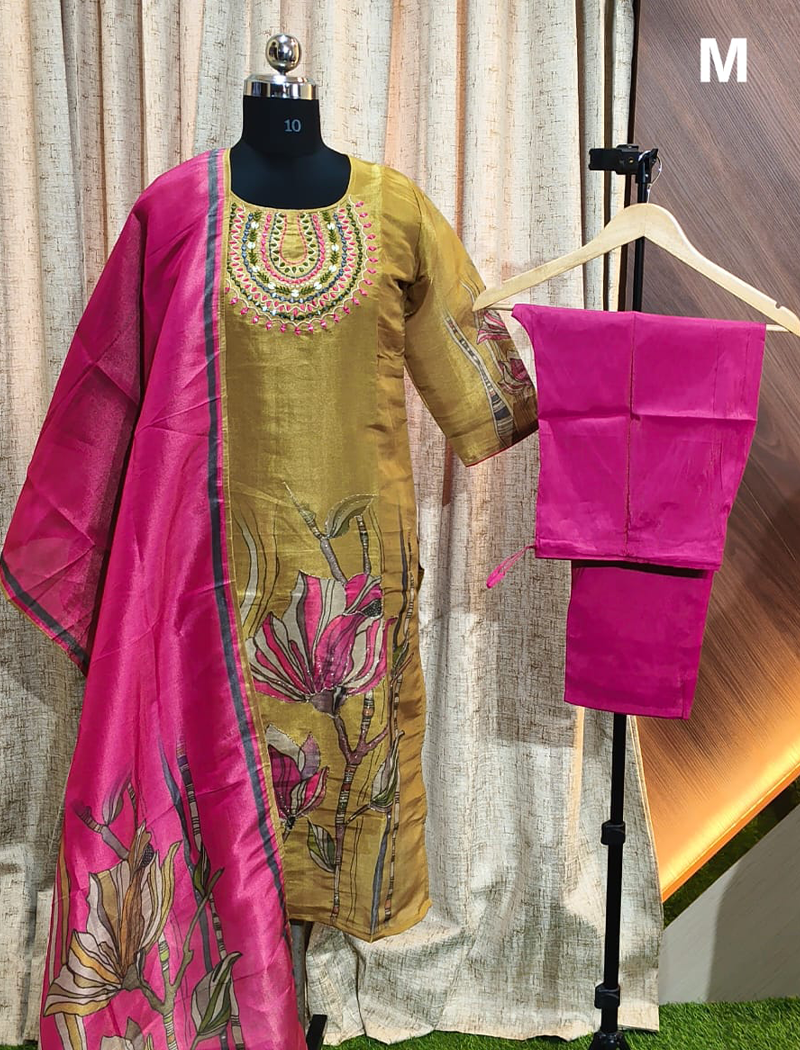 4911 - Kurti with Pant and Dupatta 3PC