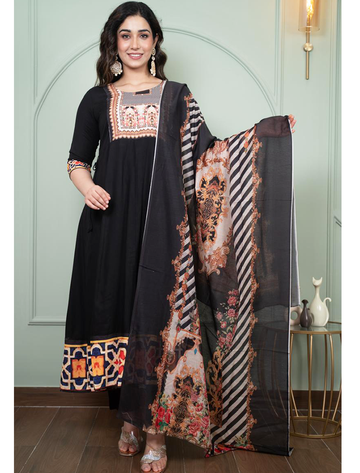 5369 - Anarkali Kurti with Pant and Dupatta 3PC set