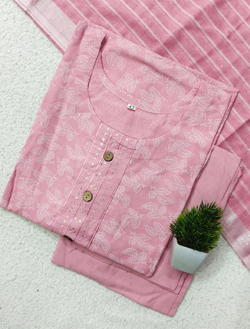 5401 - Cotton 3pc Kurta Set