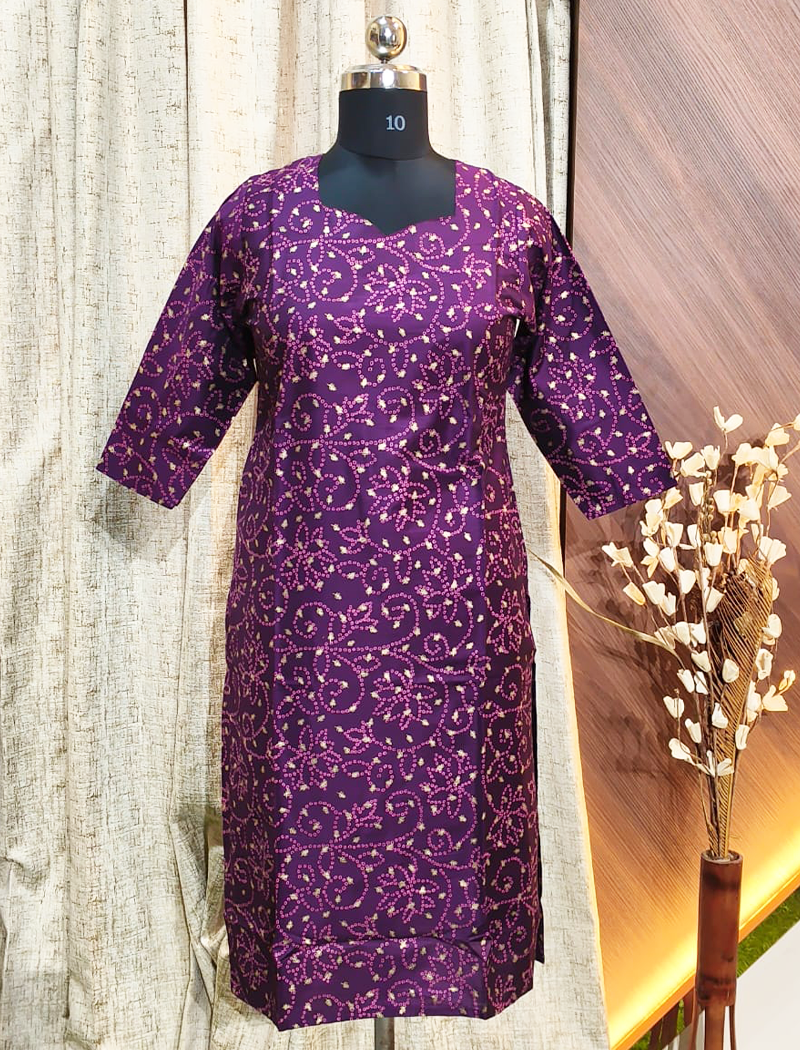 5426 - SILK KURTIS