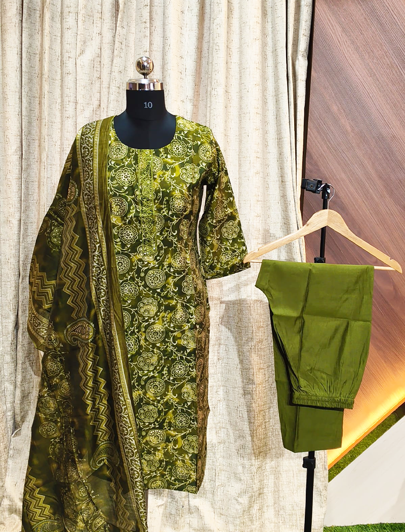 5441 - Kurti with Pant and Dupatta 3PC