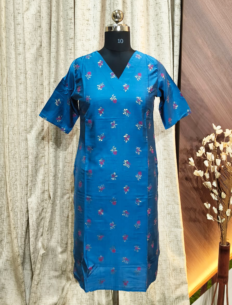 5558 - SILK KURTIS