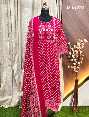 5601 -  Anarkali kurtis with duppatta