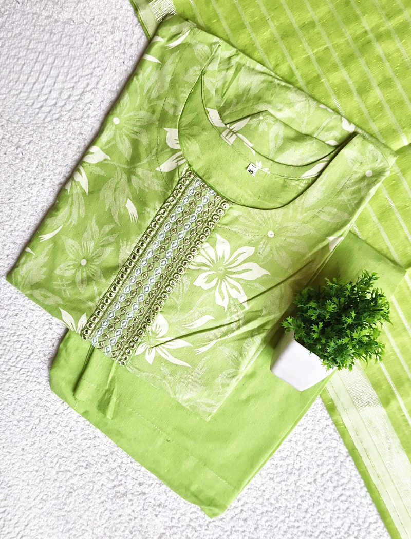 5829 - Cotton 3pc Kurta Set