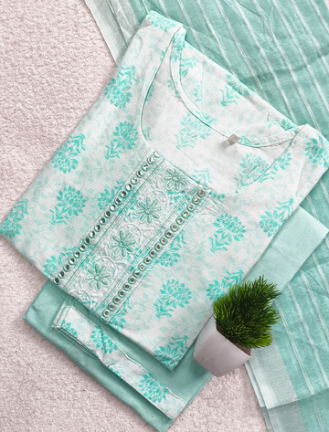 5833 - Cotton 3pc Kurta Set