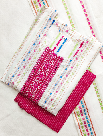 5840 - Cotton 3pc Kurta Set
