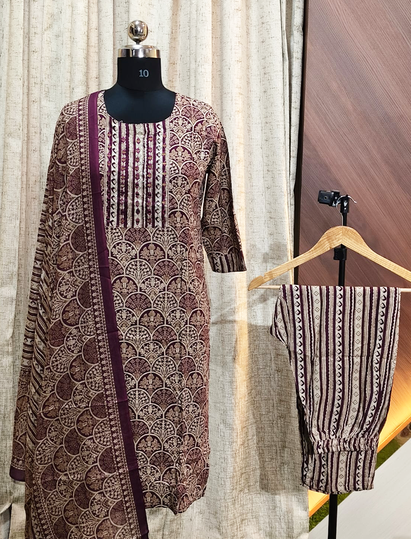 5999 - Kurti with Pant and Dupatta 3PC