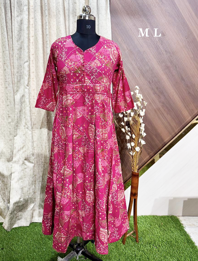 6009 - Anarkalli kurtis