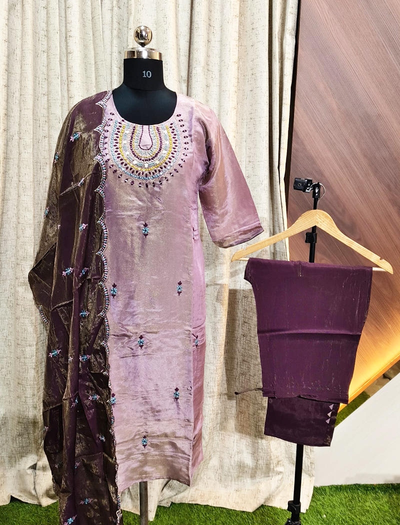 6029 - Kurti with Pant and Dupatta 3PC