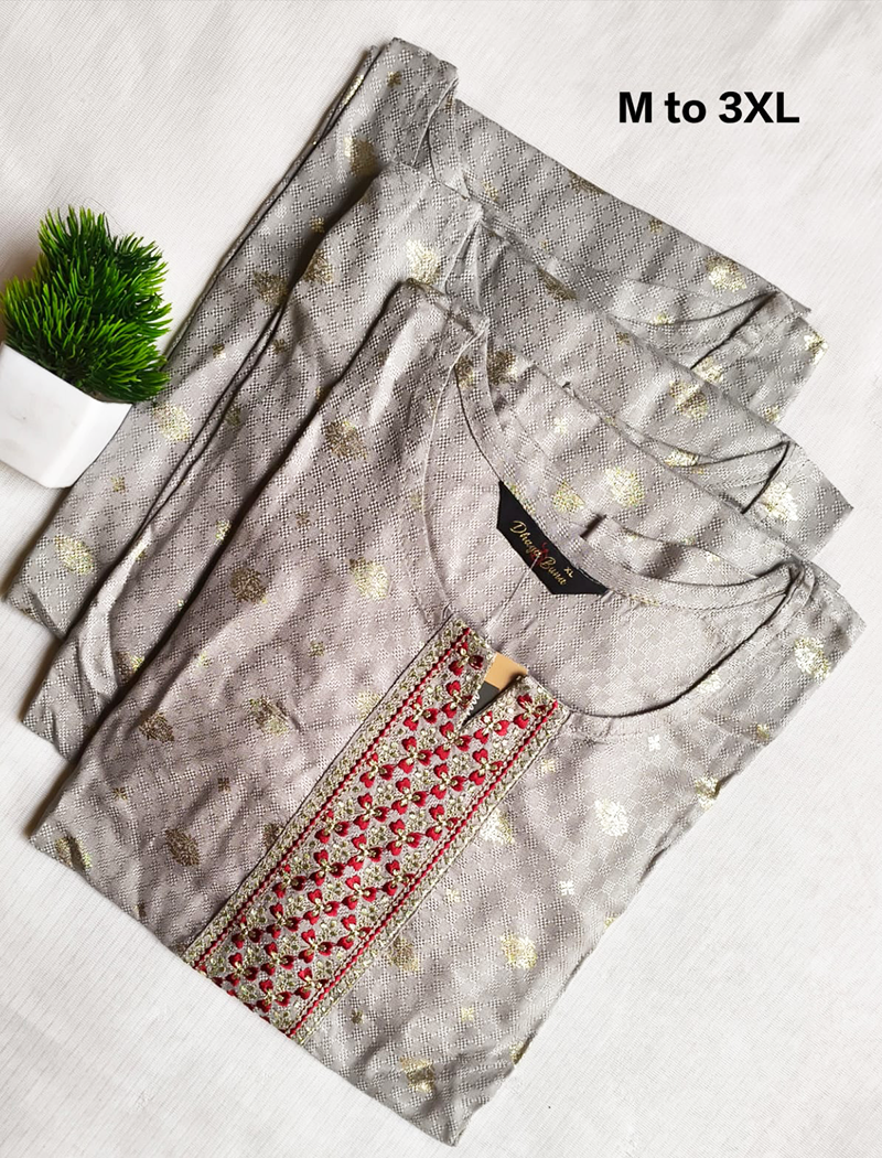 6244 - SILK KURTIS