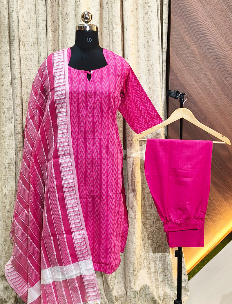 6339 - Cotton 3pc Kurta Set