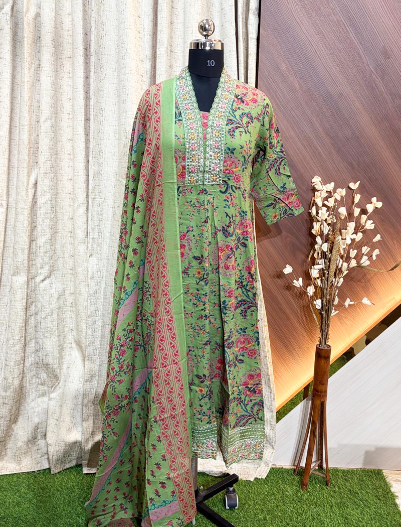 6408 -  Anarkali kurtis with duppatta