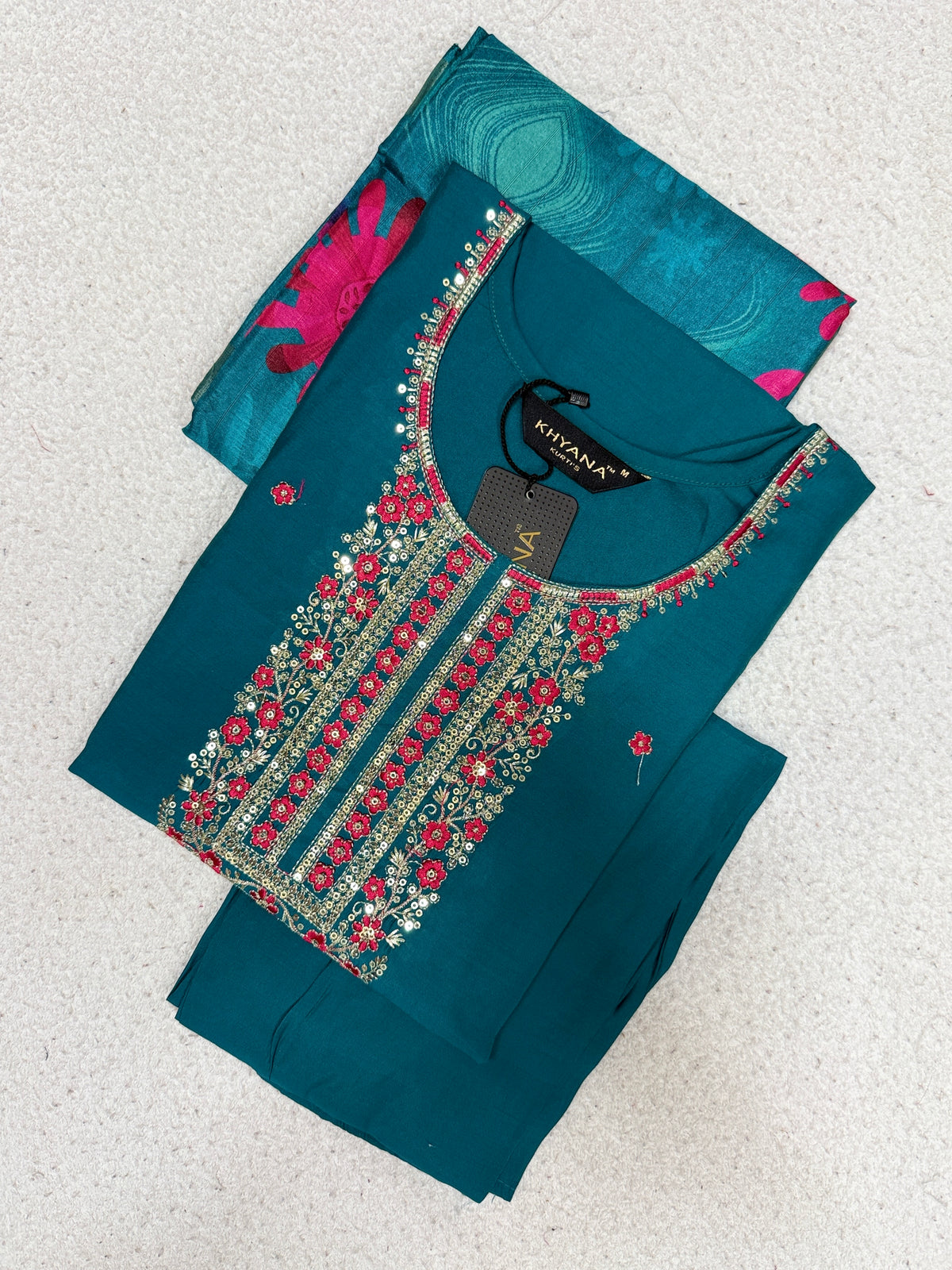 RC021 - Kurti with Pant and Dupatta 3PC