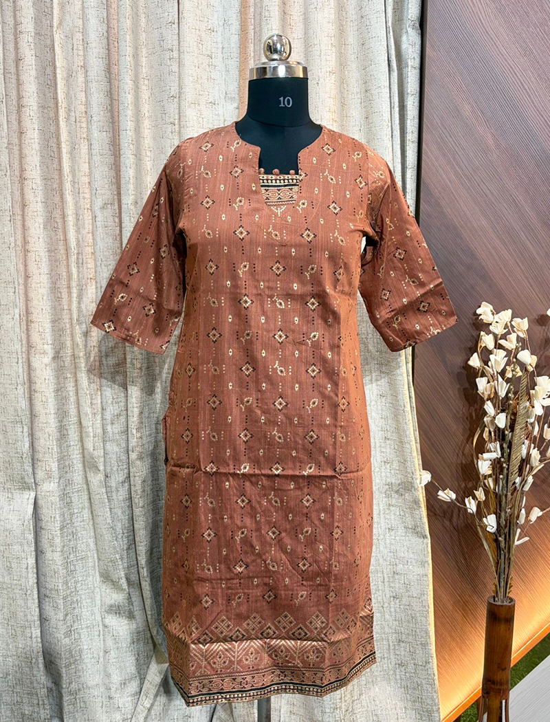 6847 - SILK KURTIS